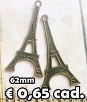 1 torre eiffel ciondolo maxi charms bronzo