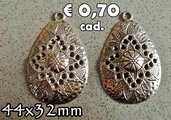 1 maxi ciondolo pendente charms argento tibetano