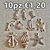 10 charms misto mare ancora stella conchiglia argento tibetano ciondoli pendenti