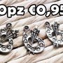 10 tavolozze colore pittore charms argento tibetano