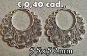 1 maxi pendente ciondolo filigrana charms argento tibetano