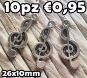 10 chiave di violino musica note musicale charms argento tibetano 