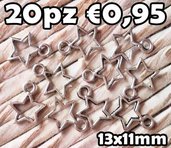 20 stelline argento tibetano charms