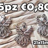 20 Pezzi - Pendenti Con Ciondoli In Argento Tibetano Con Ali D'angelo Gioielli Fata Spiritosa L133 - Italia - Foto 8