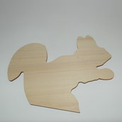 Sagoma in legno forma scoiattolo cm 8x6,5