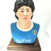 Busto Maradona maglia Napoli con base in legno