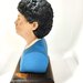 Busto Maradona maglia Napoli con base in legno
