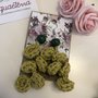 Orecchini Mimosa tecnica crochet