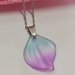 Collana foglia di fluorite