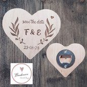 Bomboniera cuore cavatappi apribottiglie personalizzabile personalizzato frasi promessa matrimonio sposi