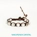 BRACCIALE TIBETANO SHAMBALLA con pietre naturali, selenite e sfera in argento tibetano da 8 mm.