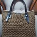 Borsa beige uncinetto