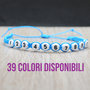 bracciale con numero di telefono, bracciale amicizia macramè, braccialetto macrame, bracciale corda personalizzabile, bracciale bambino