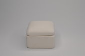 Scatola quadrata in terracotta bianca da decorare cm 4x4x3