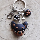 Giftshop UK Dobermann Pinscher Portachiavi