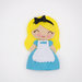 Bambolina ispirata ad Alice nel paese delle meraviglie, 12 cm x 7 cm