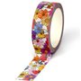 Colorful floral decorative washi tape, Washi tape, Flower washi tape, Scrapbooking, Diary planner decoration