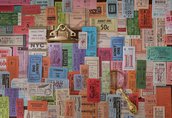 15 mixed Vintage style bills ticket sticker, Stickers, Tickets sticker, Scrapbooking, Bullet journal, 15 pezzi set