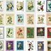 18 mixed stamp stickers, Stamp stickers, Scrapbooking, Junk journal