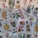 Hand made stickers/labels, Stickers, Leaves stickers, Junk journal, Scrapbooking, Diary planner stickers