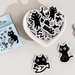 Little black cat stickers, Stickers, Animal stickers, Scrapbooking, Diary decoration stickers