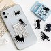 Little black cat stickers, Stickers, Animal stickers, Scrapbooking, Diary decoration stickers