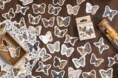 Vintage style butterfly stickers, Stickers, Scrapbooking, Diary planner embellishment