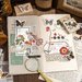 Vintage style butterfly stickers, Stickers, Scrapbooking, Diary planner embellishment