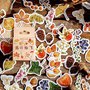 Autumn fallen leaves plant stickers, Stickers, Scrapbooking, Diary planner stickers