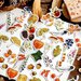 Autumn fallen leaves plant stickers, Stickers, Scrapbooking, Diary planner stickers