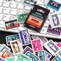 Retro colorful tape decorative stickers, Stickers, Scrapbooking, Diary planner embellishments
