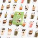 Milk tea decorative stickers, Stickers, Scrapbooking, Diary planner stickers