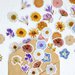 Flower poem stickers, Flower stickers, Scrapbooking, Diary planner stickers