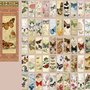 Vintage style book stickers, Stickers, Butterfly stickers, Scrapbooking