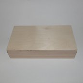 Scatola rettangolare in legno di faggio cm 25x14x8,5