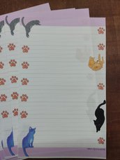 Carta da lettere a tema gatti