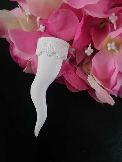Corno in gesso ceramico profumato per fai da te Corno in gesso ceramico profumato per fai da te