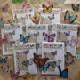 35 mixed butterfly decorative stickers, Stickers, Scrapbooking, Diary planner decoration