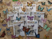 35 mixed butterfly decorative stickers, Stickers, Scrapbooking, Diary planner decoration