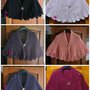 Mantellina della nonna vari colori all'uncinetto, coprispalle,misto pura lana