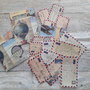 15 mixed Vintage english airmail letter stickers, Stickers, Scrapbooking, Junk journal, Stickers pack