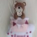 Fiocco Teddy pink in mongolfiera