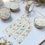 Washi tape flower grid, Washi tape, Bullet journal, Plants washi tape, Flower and leaf decoration, Scrapbooking