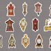 21 mixed set Vintage items stickers, Stickers, Old items stickers, Scrapbooking, Junk journal, Stickers pack