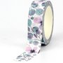  Watercolor flowers washi tape, Wshi tape, Scrapbooking, Diary planner journal 