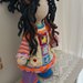 Bambola colorata amigurumi in cotone 