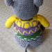 Ippopotamo amigurumi impilabile