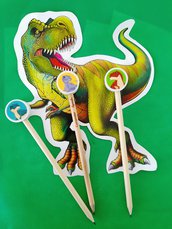 Regalini fine festa matite gommine Jurassic park Dinosauri