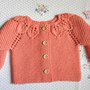 Baby cardigan foglie