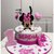 Torta scenografica minnie ❤️ 1 anno Serena